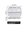 12"   4-section (white with black rim)