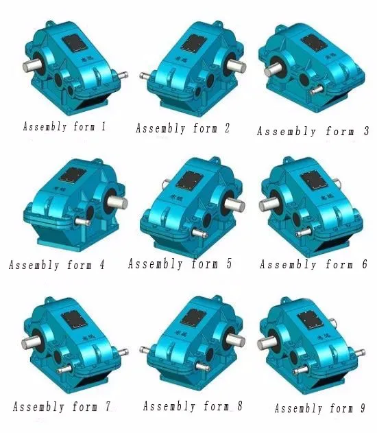 Jzq Zq Series Hydraulic Motor Gear Reducer Gear Box Hydraulic Reducer