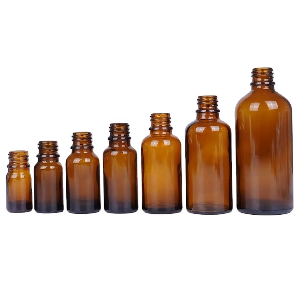 Different Capacity  Amber Brown Glass Medicine Bottles Oral Solution Bottle for sale