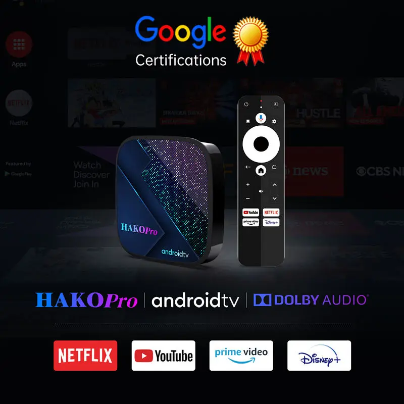 Google Certified Hako Pro Android 11 Tv Box 2+16gb Ram 4k Hd Streaming ...