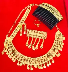 Direct Export From India Indian American Luxury Custom-Shaped Pendant Set Classic Style Jewelry for Wedding Parties Gift