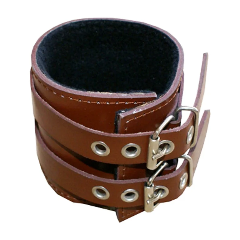 HMB-403A LEATHER BRACELET CUFFS WRIST BANDS WRISTBAND GOTHIC STYLE CUFF BONDAGE BDSM FASHION