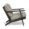 Black Teak Wood +  custom waterproof Cushion color