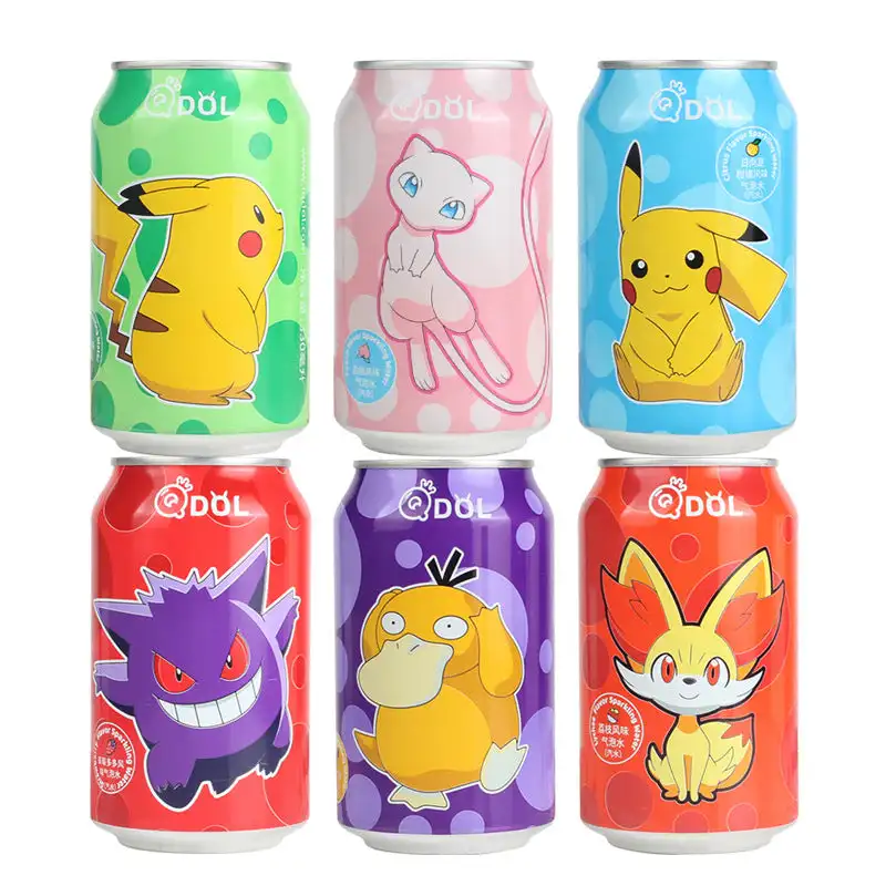 Qdol Pokemon Gengar Strawberry Flavoured Soda Sparkling Water 24 X ...