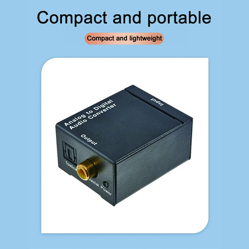 RCA Analog to Digital Optical Toslink Coaxial Audio Converter