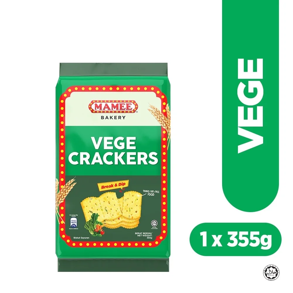 Крекеры Mamee, оригинальный сахар, идеально подходит для окуня в горячие напитки или смешивания с мороженым, джемом, тунцом, подходит для всех возрастов