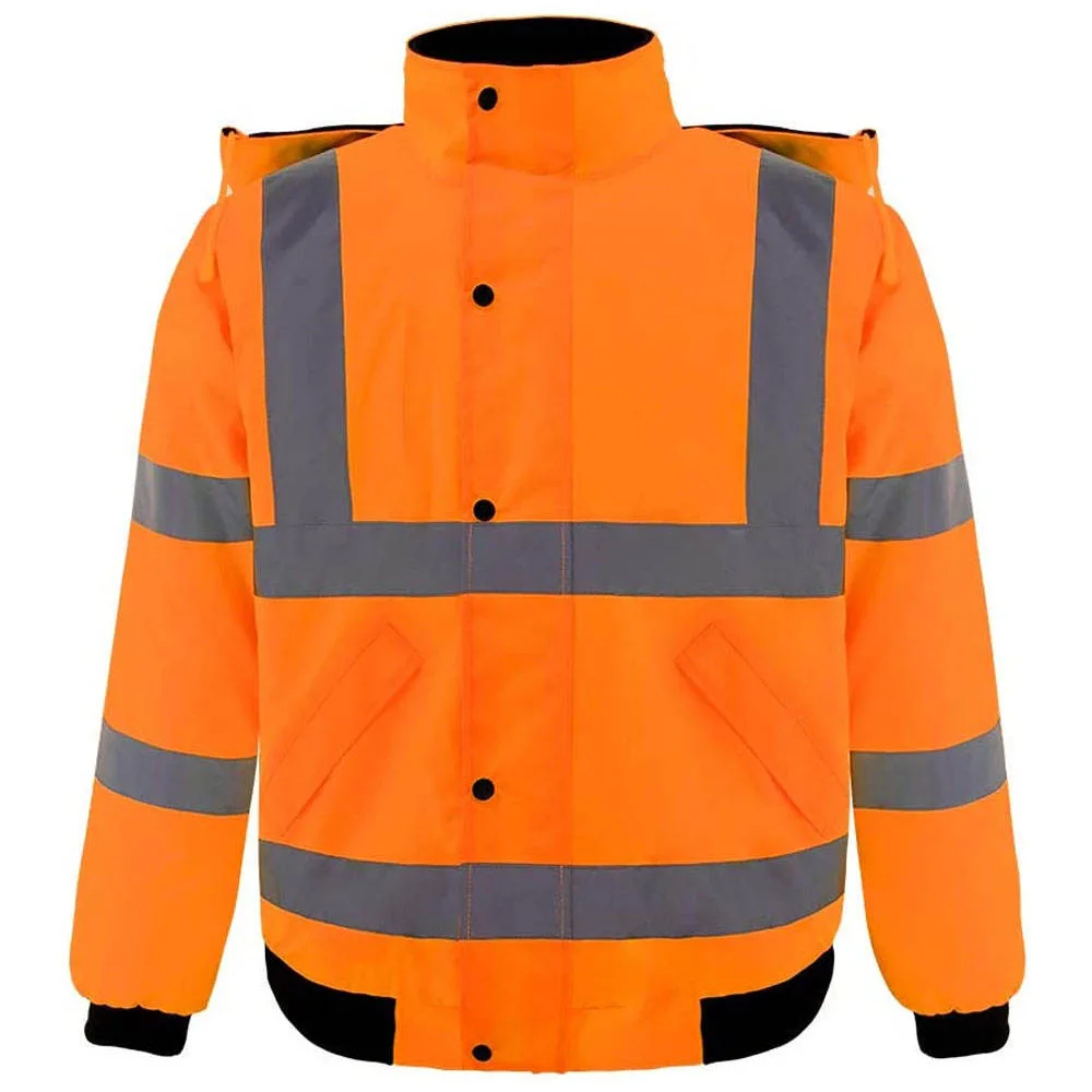 2024 New Arrival Reflective Safety Winter Jacket Workwear Waterproof