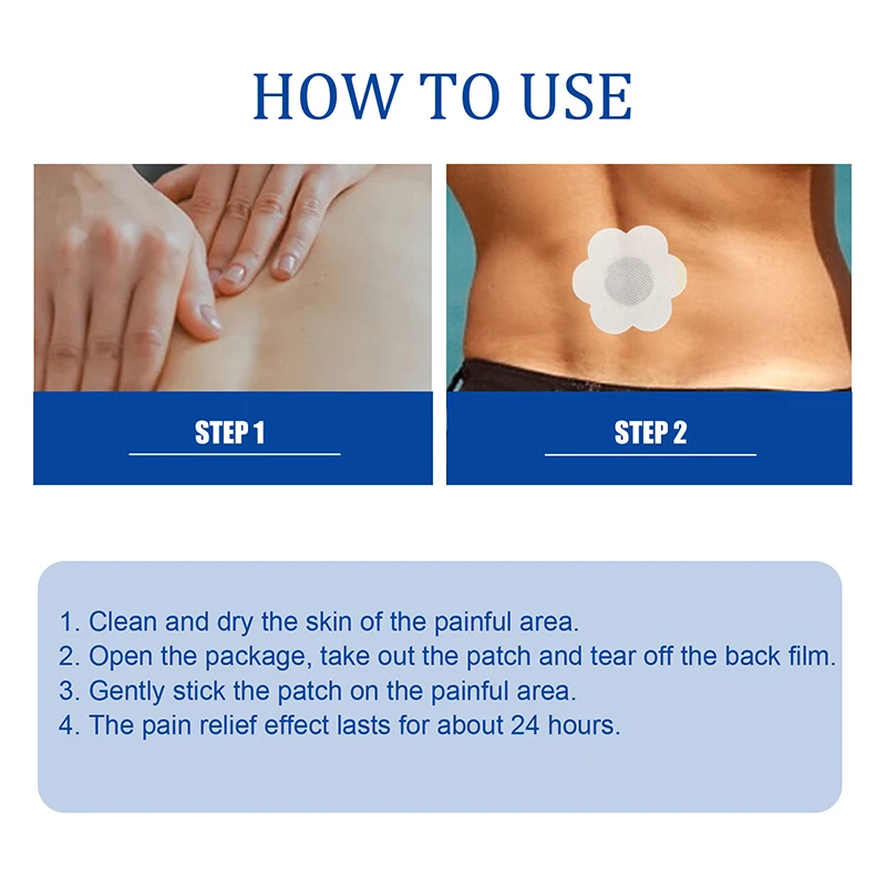 fast-acting long-lasting herbal 12-hour pain relief body aches and pains instant pain relief hot pack patch for therapy