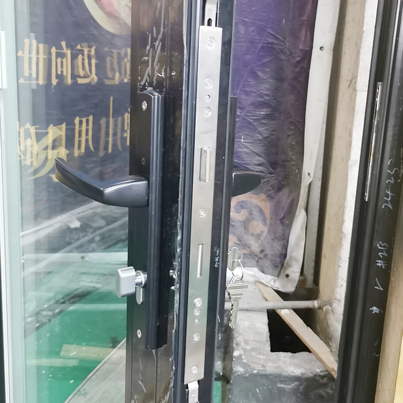 玻璃内置可调百叶窗的入口平开门 - Buy 铝玻璃平开门,摆动门铝框双层玻璃平开门,现代主入口门铝制入口门 Product on ...