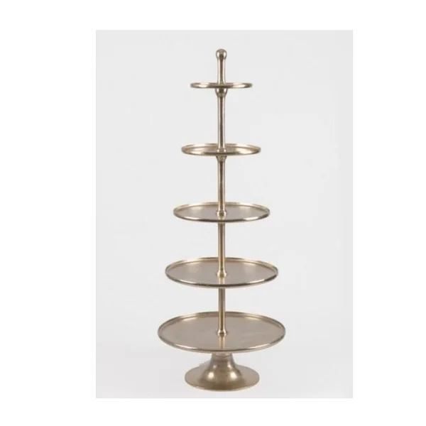 Decorative Cake Display Rack Metal Cast Aluminium Etagere XXL 230 cm Luxury Storage Holder and Rack Square Shape Cupcake Stand