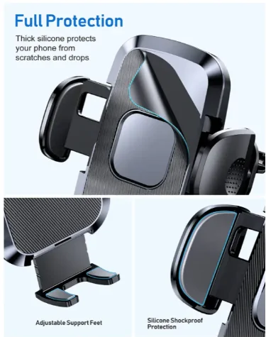 Abs 2 in 1 Set 360 Rotation Air Vent Dashboard Mobile Stand Car Phone Holder for Car Mount