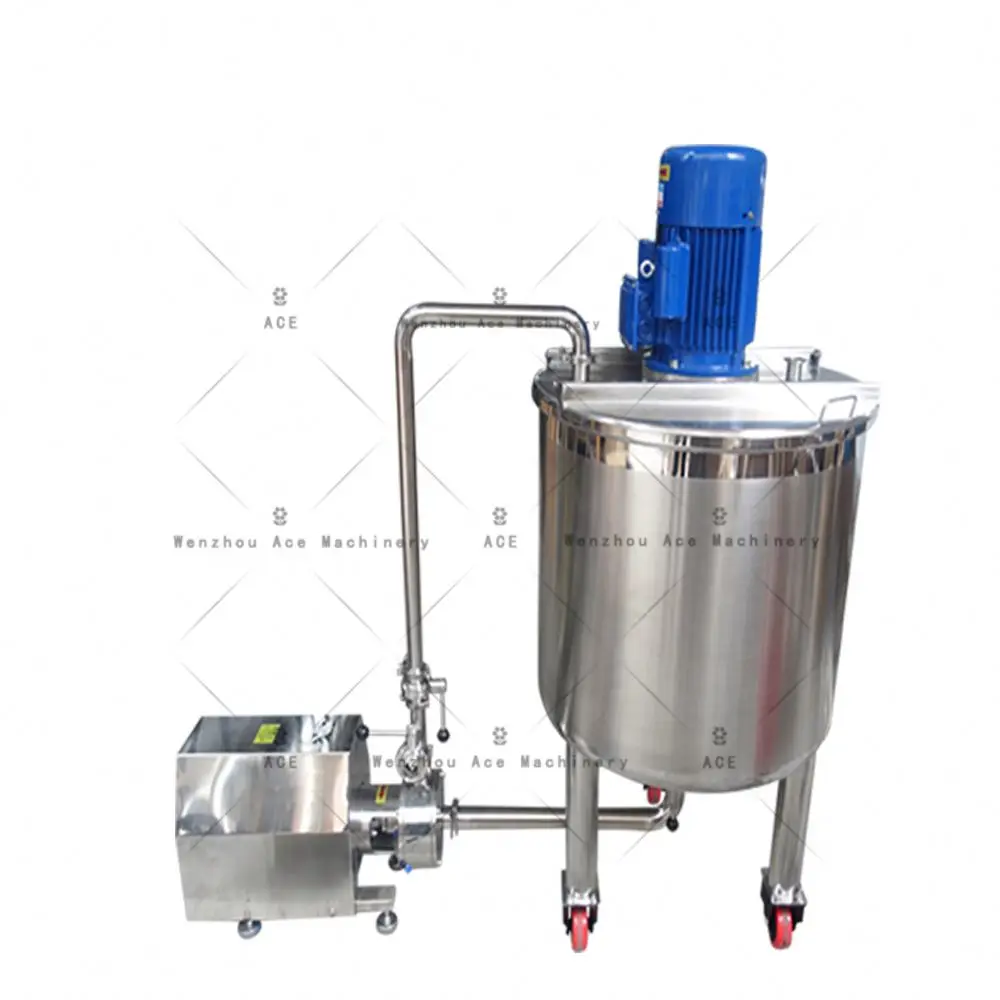 China Vacuum emulsifying mixer machine stainless steel mixing tank with  agitator manufacturers and suppliers