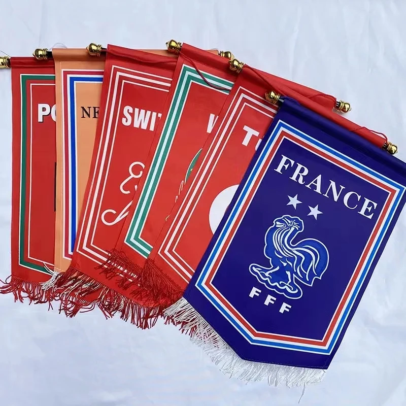 Custom Football Team Pennant Soccer Club Pennant Flag For Sports Events