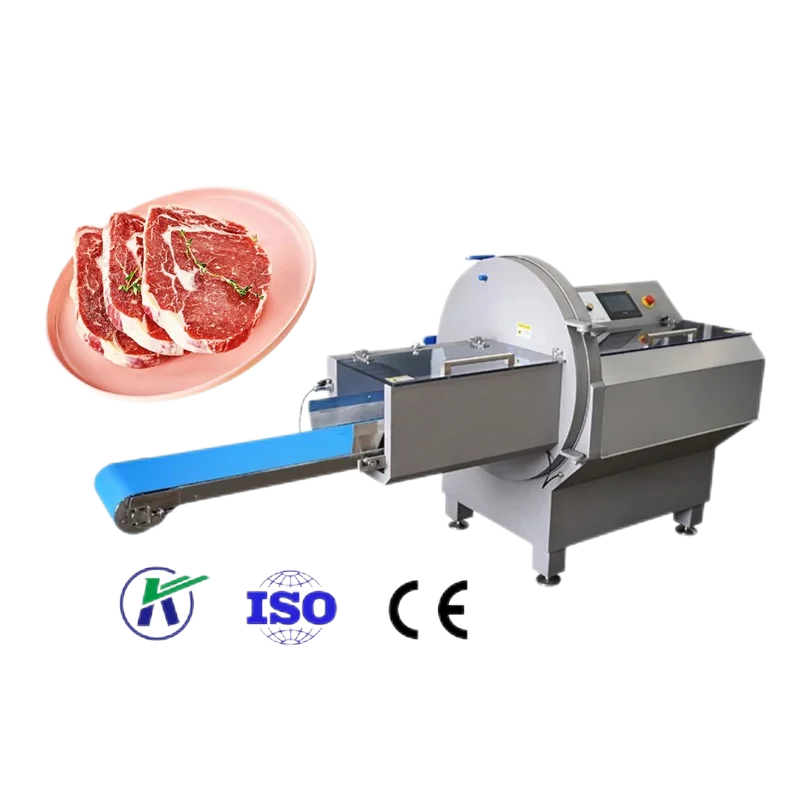 Cooks Meat Slicer Commercial Fresh Fillet Meat Steak Cuber Slicer Slicing Cutting Machine / Automatic Beef Jerky Slicer Machine