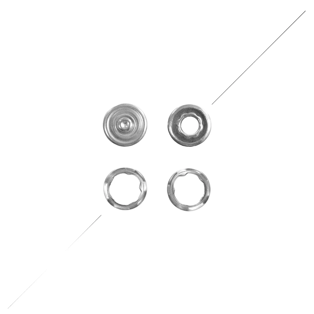 High Quality 9.5mm Systems 4 Parts Snap Button Brass Button Wooden Custom Eyelet Conchos