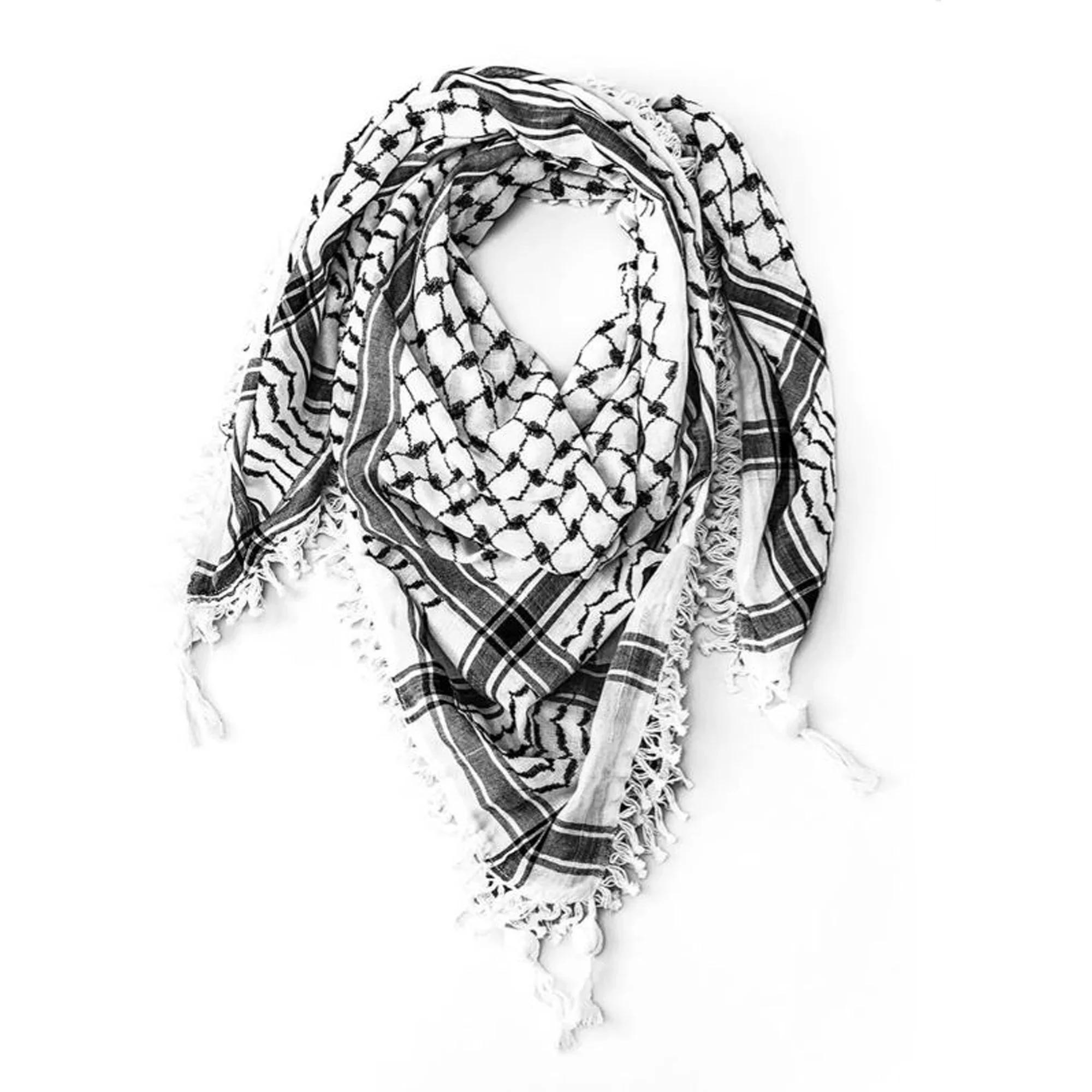 Custom Shemagh Desert Keffiyeh Arafat Square Scarf Cotton Scarf Wrap
