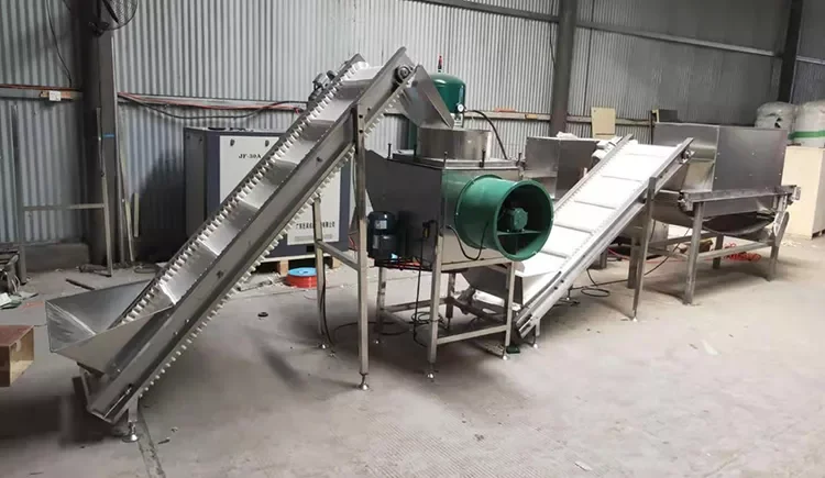 Big Capacity 500KG Per Hour Garlic Cleaning Production Line High Efficient Garlic Washing Breaking Peeling Sorting Machine supplier