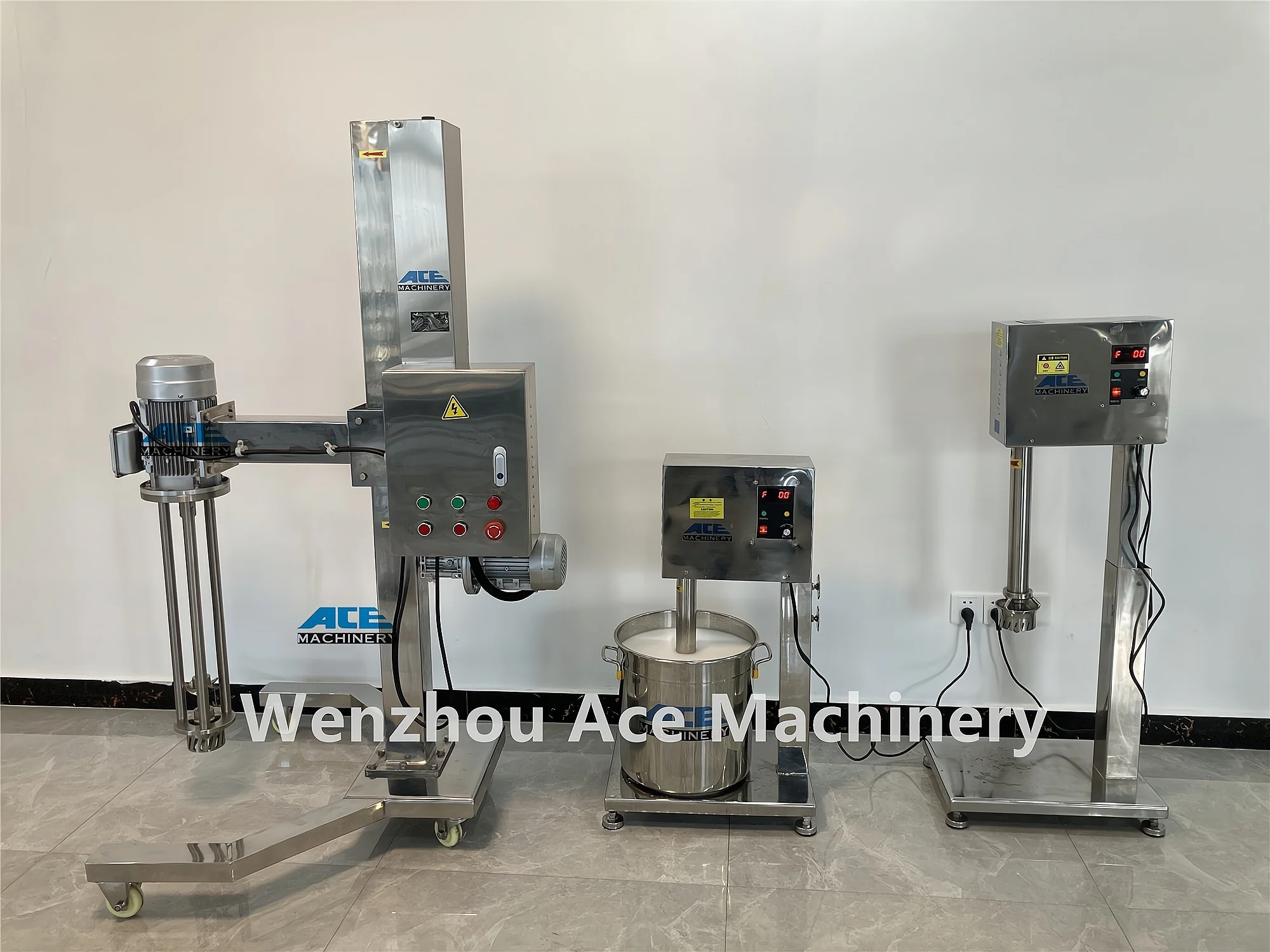 High Shear Emulsifier Homogenizer Mixer Cosmetic High Shear Mixer With Hydraulic Lifting