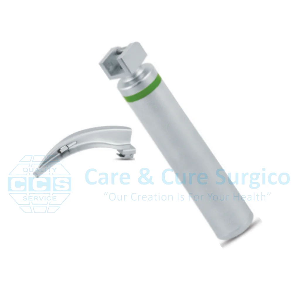 Flexible Fiber Optic Laryngoscope Macintosh Laryngoscopes Brass Handle Stainless Steel