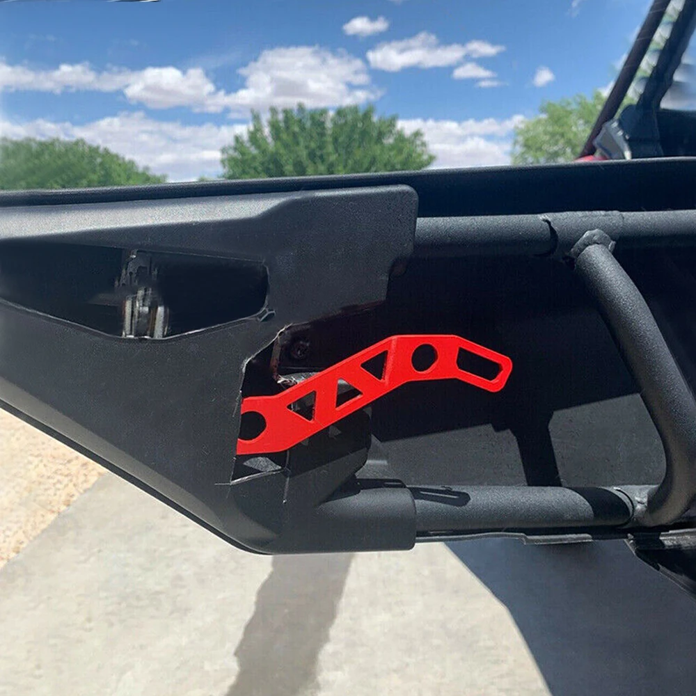 Mictuning Utv Pair Red Grab Door Handles Of Metal Custom Door Latches X3 Door Latch Handles For