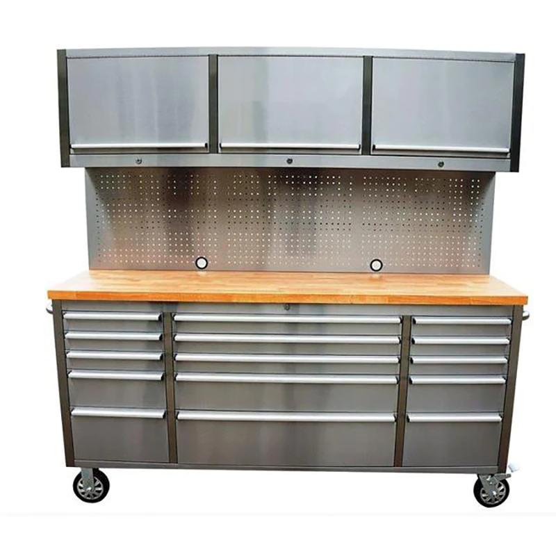 Movable Workbench in Workshop, Customizable with Handles, OEM Tool Cabinet