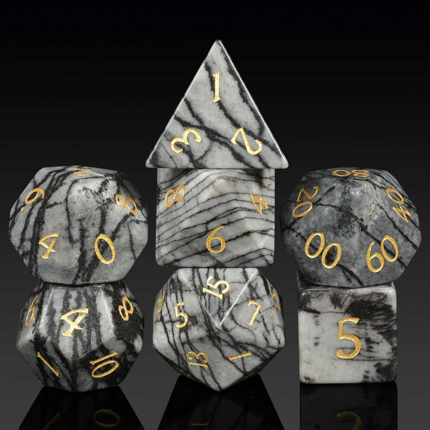 Different Dnd Dice Custom Natural Stone Dice Dungeons And Dragons Dice