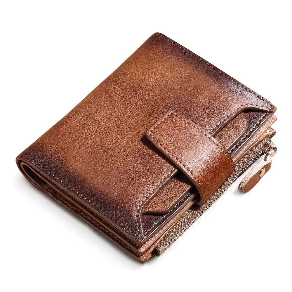 2024 Online Selling Leather Wallet Pakistan Factory Made Solid Color