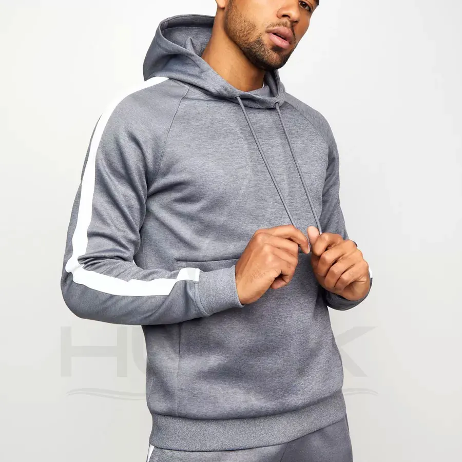 Man Tracksuit Cotton Polyester Design Your Own Men's Hooded Tracksuit