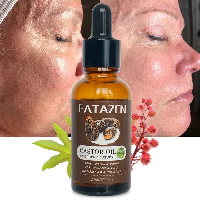 FATAZEN Private Label Natural Organic All Purpose Multifunction Oil Hair Beard Skin Care Strengthen Product Repair Castor Oil