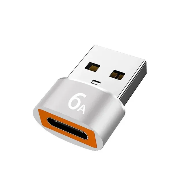 Type C Adapter Type-C USB C Female To USB A Male OTG Converter Adapter Adaptor Support 6A PD Fast Charging