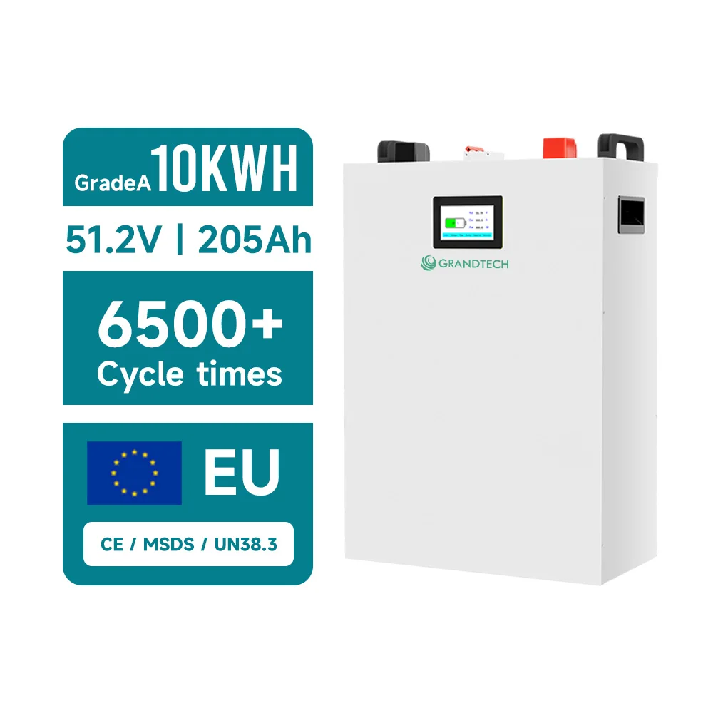 batería de almacenamiento de energía solar de 15 kW con 6500 ciclos profundos, batería solar de litio Lifepo4 de 10 kWh y 20 kWh, con garantía de calidad de 5 años