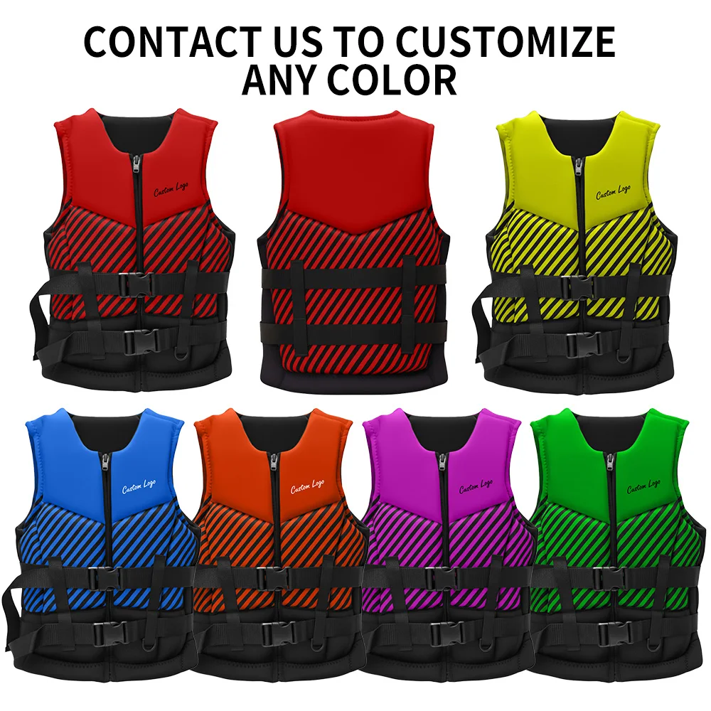 Heildsmagns Neoprén fullorðins flotvestur 50N flotfæri PFD flotvestur fyrir sund, bátasiglingar, kajak og borðsund