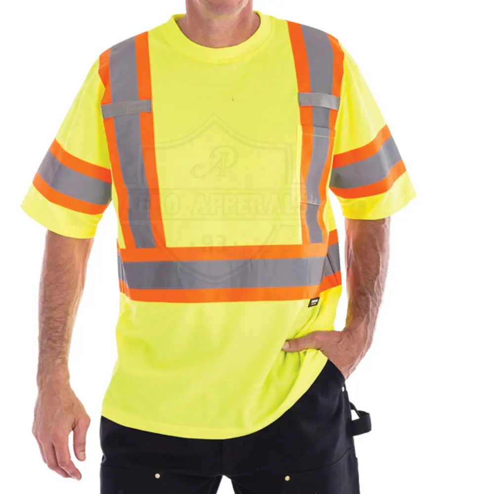 Good Material Safety Wear High Visibility Short Sleeves Shirt