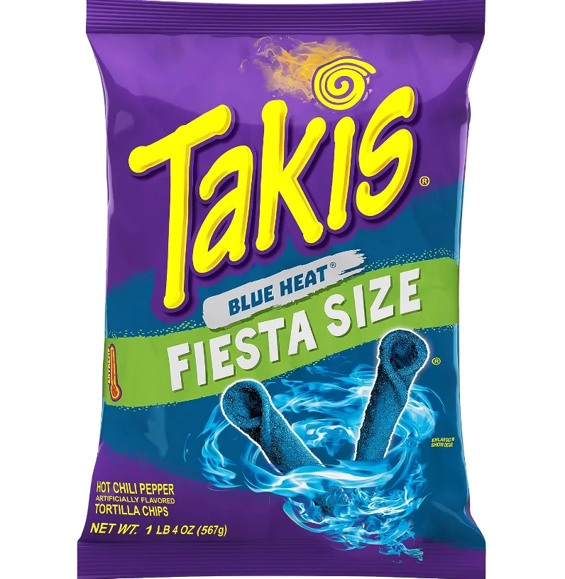 Takis синяя 9 унций сумка для совместного использования острые чипсы из тортильи с перцем