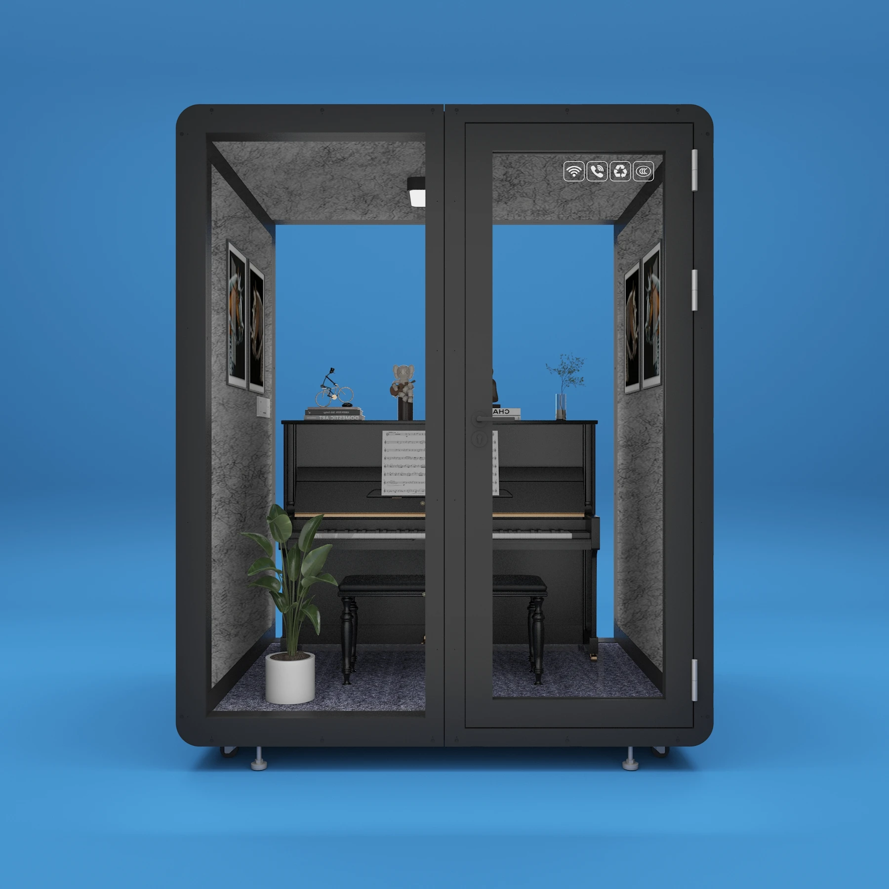 Modern Architectural Grade Steel Frame Soundproof Office Pods with ...