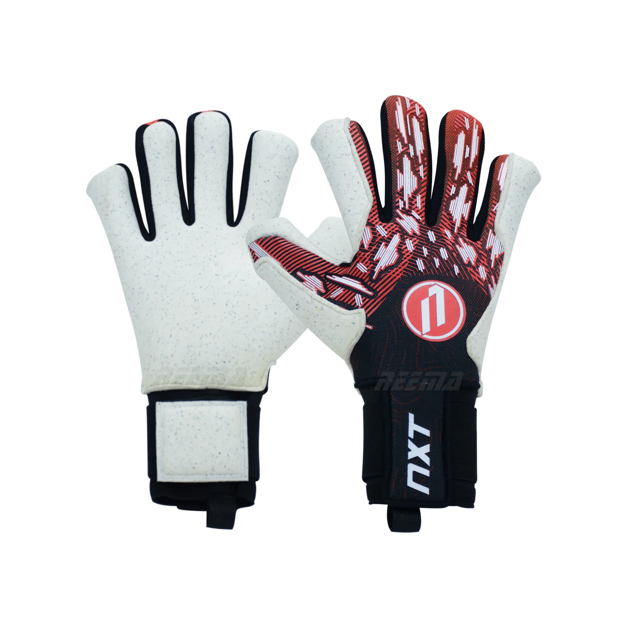 High Quality Wholesale Quartz Palm & Finger Protection Professional Goalkeeper Gloves Backhand