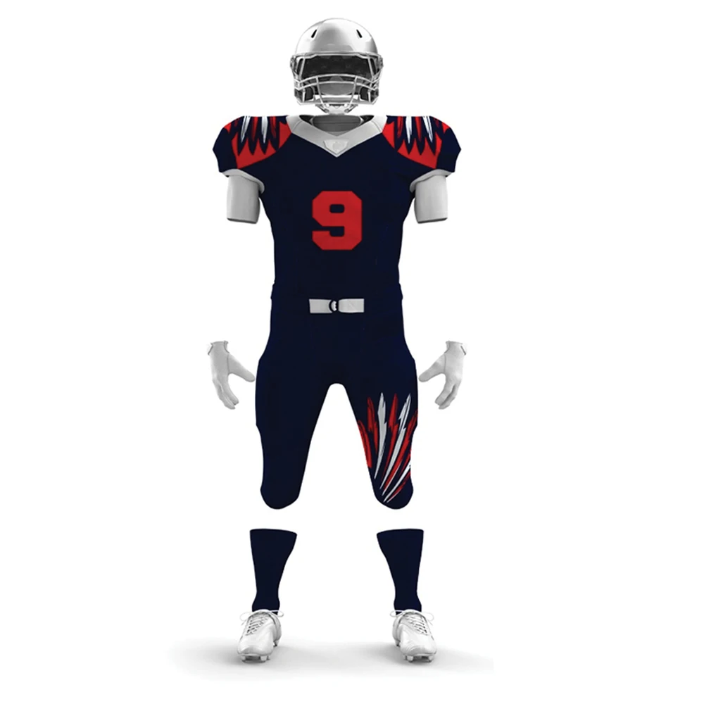 Wholesale Custom Men Sport Suit American Football Uniform 100