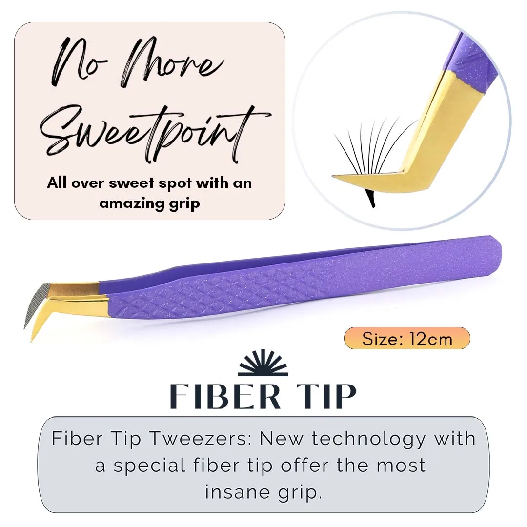 Special Fiber Tip Lash Tweezers Eyelash Tweezers Lash Applicator Tool