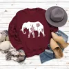 Burgundy sweatshirt (white font)