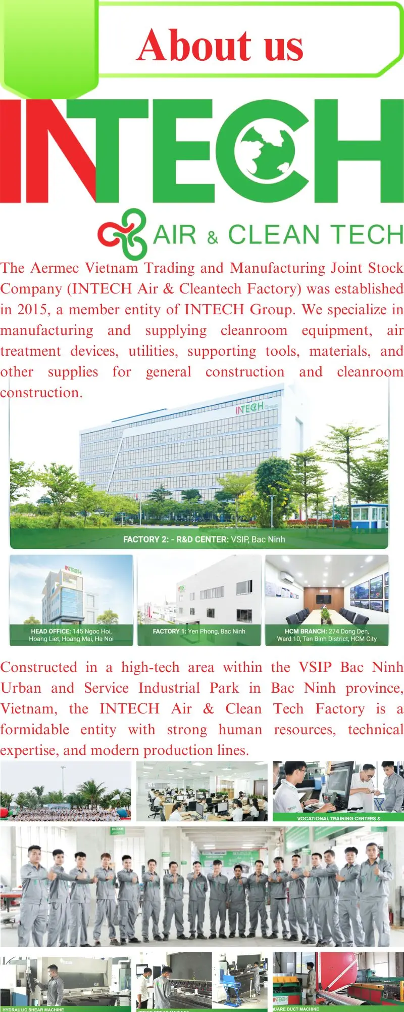 Air Handling Unit Equipment Ahu Central Air Conditioning System