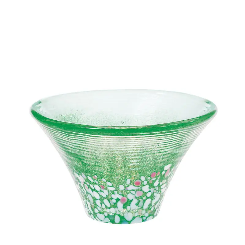 Cherry Blossoms Mt. Fuji Japanese Sake Glass Cup,Made In Japan,Glass