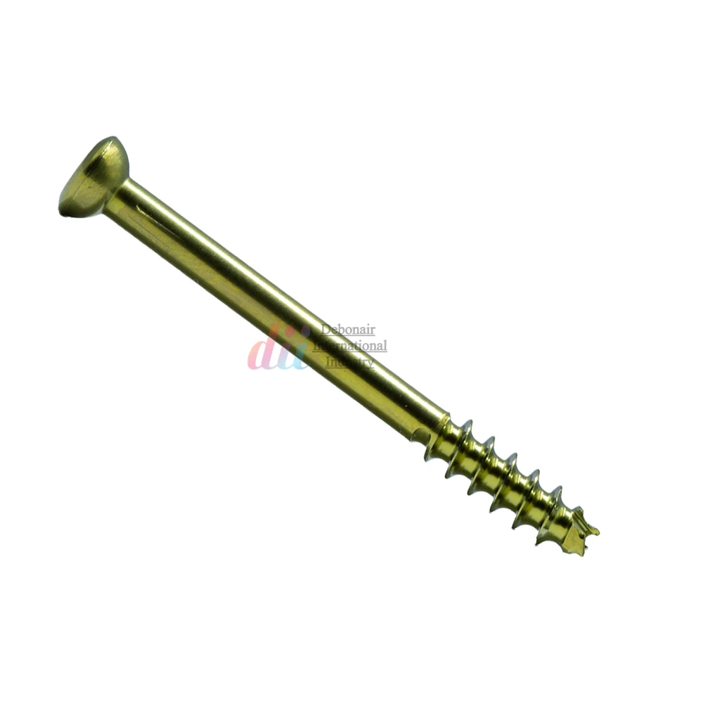 Self Tapping Titanium Cancellous Cannulated Screws Half Thread and Full Thread Orthopedic Veterinary Implants Bone Screws