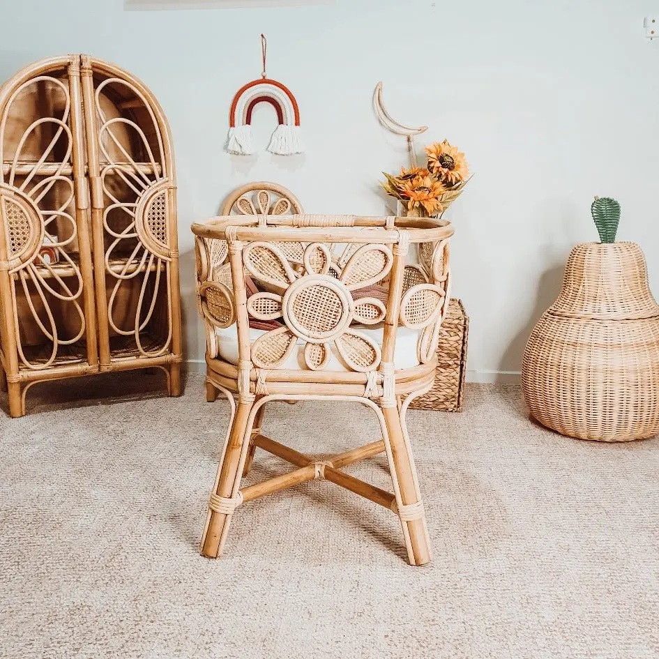 Children Pretend Toys Miniature Baby Doll Cribs Set Cradle Crib