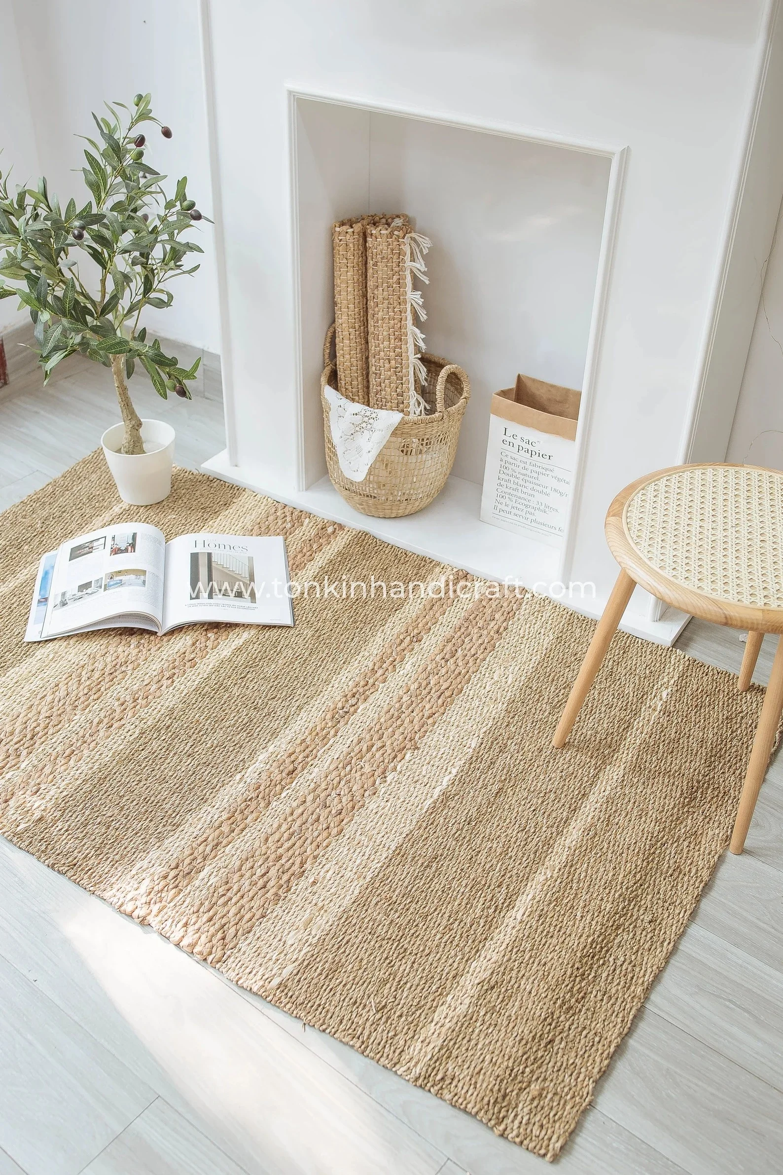 Seagrass & Coir Large Woven Coconut Fiber Doormat