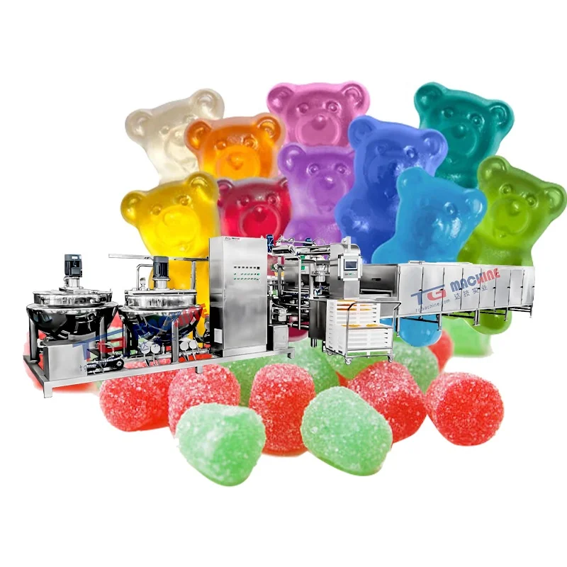 2023 New Design High Quality Fully Automatic Jelly Candy Gummy Candy Making Machine for Cheap Factory Price