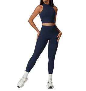 Custom Wholesale New Naked Feeling Sportswear Ropa Deportiva ActiveWear Gym Wear Yoga Fitness Clothing Workout Sets for Women