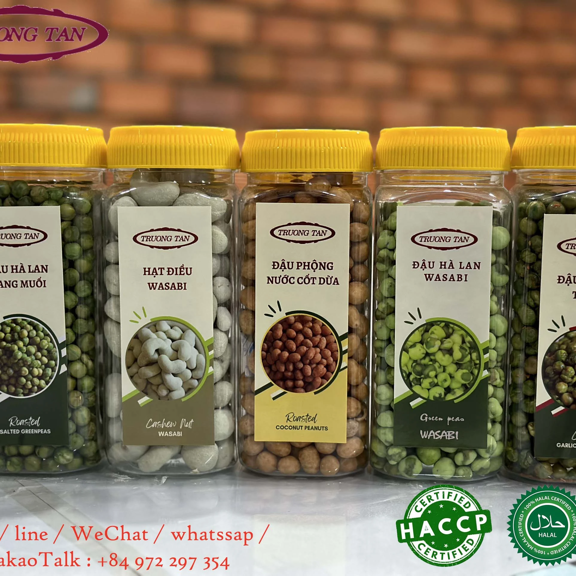 Оптовая продажа ароматизированный арахис с кокосовым соком закуски жареный бренд truong tan