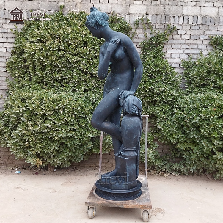 等身大裸女性エロチックブロンズ彫刻鋳造1.8mセクシーアート像ヨガ女性