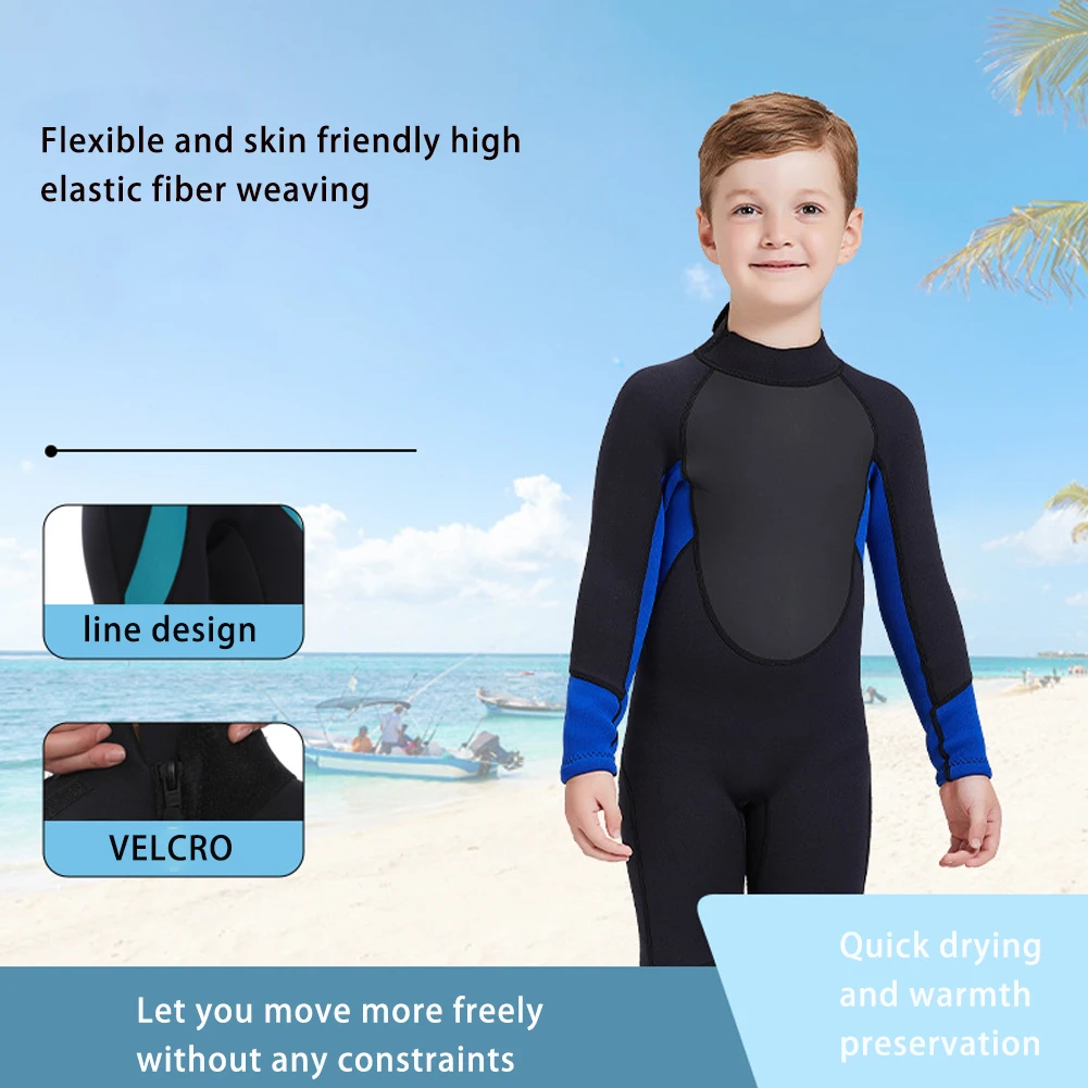 Customized Kids Short Wetsuit 3mm Neoprene Fabric Wetsuit Material Baby ...