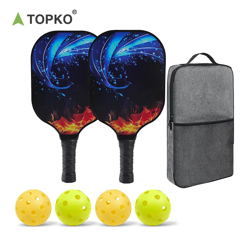 Topko High Quality Carbon Fiber Pickleball Paddle Tennis Sports Ball ...